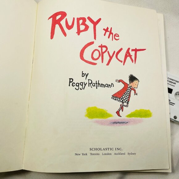 Ruby The Copycat Book & Cassette Set By Peggy Rathmann - Picture 5 of 13